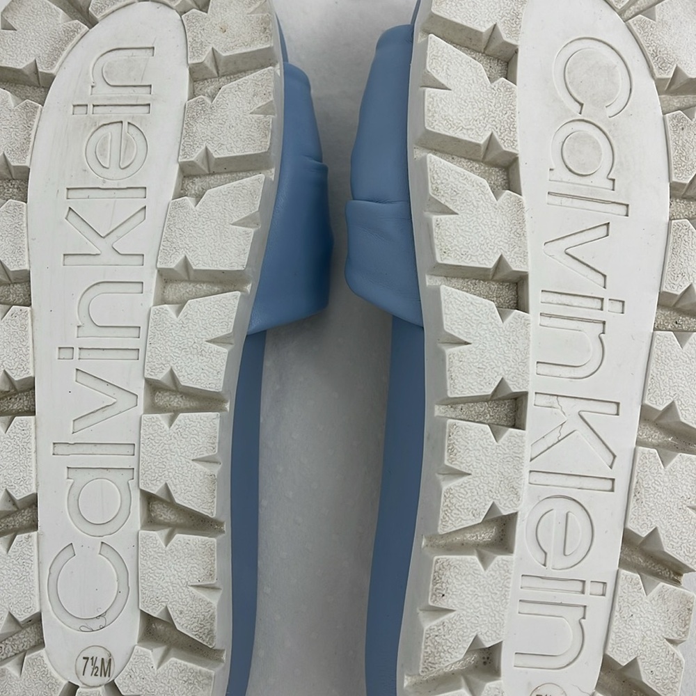 Calvin Klein Women's Blue Slide Sandals SIZE 7.5M - Picture 4 of 4